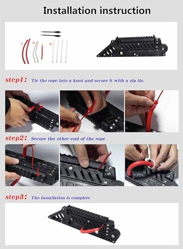 Three-step band installation guide for the folding slingshot