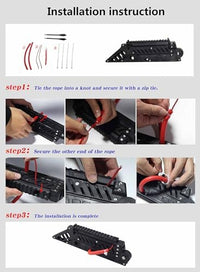 Three-step band installation guide for the folding slingshot