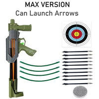 Slingshot rifle LFG-MAX kit with seven broadhead arrows included